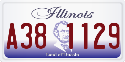 IL license plate A381129