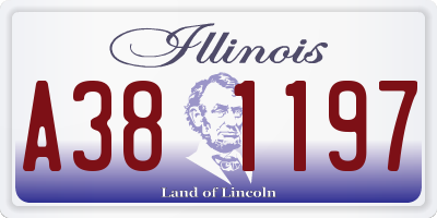 IL license plate A381197
