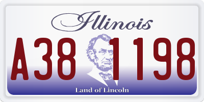 IL license plate A381198