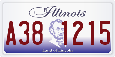 IL license plate A381215