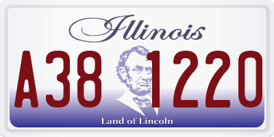 IL license plate A381220