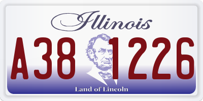 IL license plate A381226