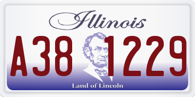 IL license plate A381229