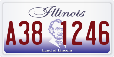 IL license plate A381246