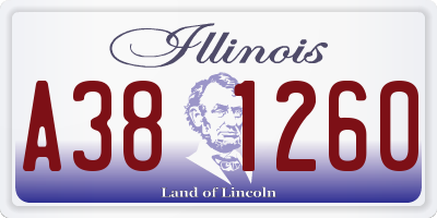 IL license plate A381260