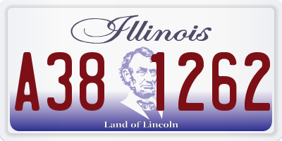 IL license plate A381262