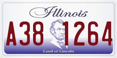 IL license plate A381264