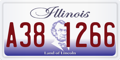 IL license plate A381266