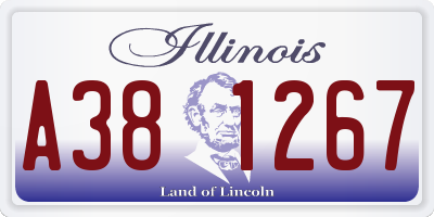 IL license plate A381267