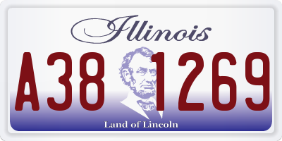IL license plate A381269
