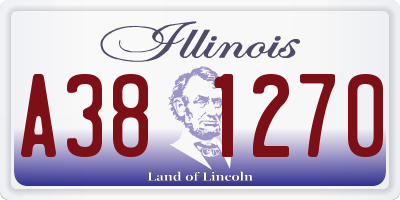 IL license plate A381270