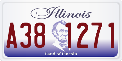 IL license plate A381271