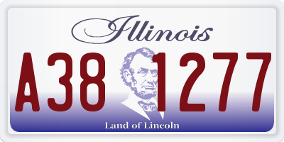 IL license plate A381277