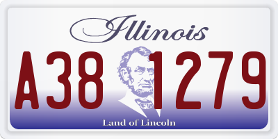 IL license plate A381279