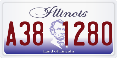 IL license plate A381280