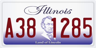 IL license plate A381285