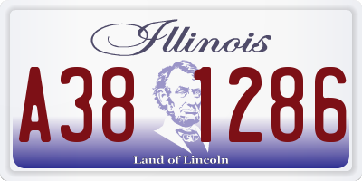 IL license plate A381286