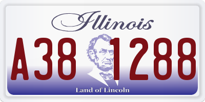 IL license plate A381288
