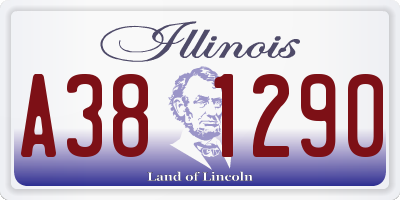 IL license plate A381290