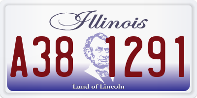 IL license plate A381291