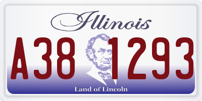 IL license plate A381293