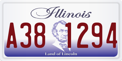 IL license plate A381294