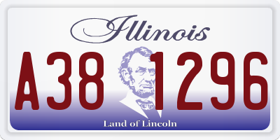 IL license plate A381296