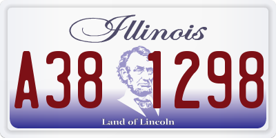 IL license plate A381298