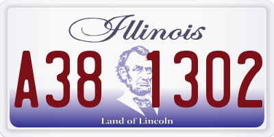 IL license plate A381302