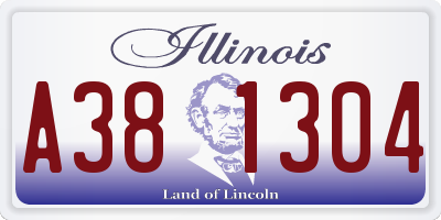 IL license plate A381304