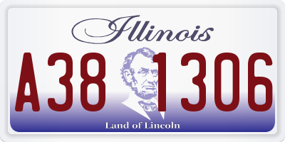 IL license plate A381306