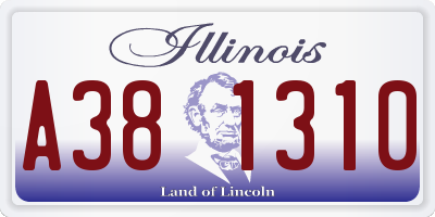IL license plate A381310