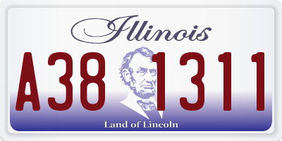 IL license plate A381311