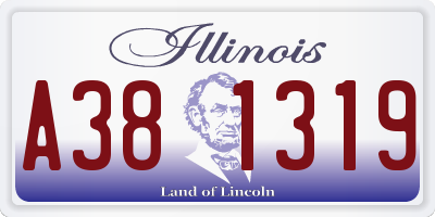 IL license plate A381319