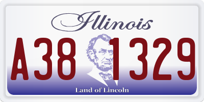 IL license plate A381329