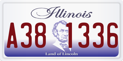 IL license plate A381336