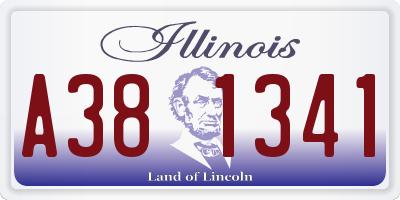 IL license plate A381341