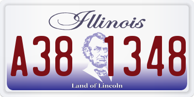 IL license plate A381348