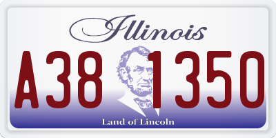 IL license plate A381350