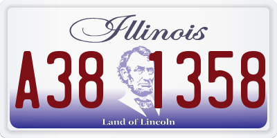 IL license plate A381358