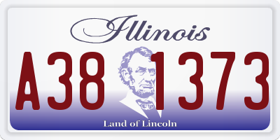IL license plate A381373