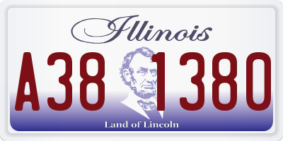 IL license plate A381380