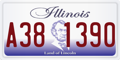 IL license plate A381390