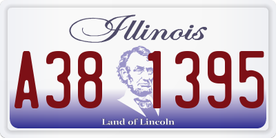 IL license plate A381395