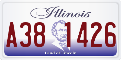 IL license plate A381426