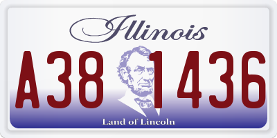 IL license plate A381436