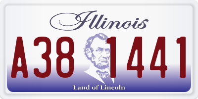 IL license plate A381441