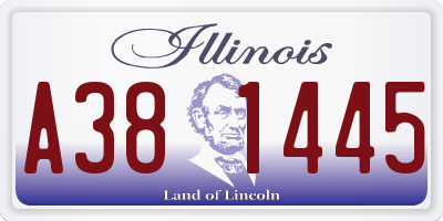 IL license plate A381445