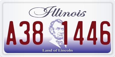 IL license plate A381446