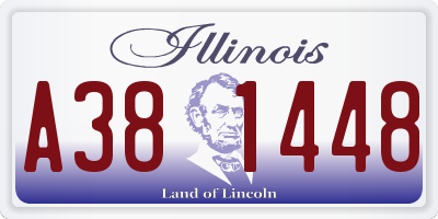 IL license plate A381448